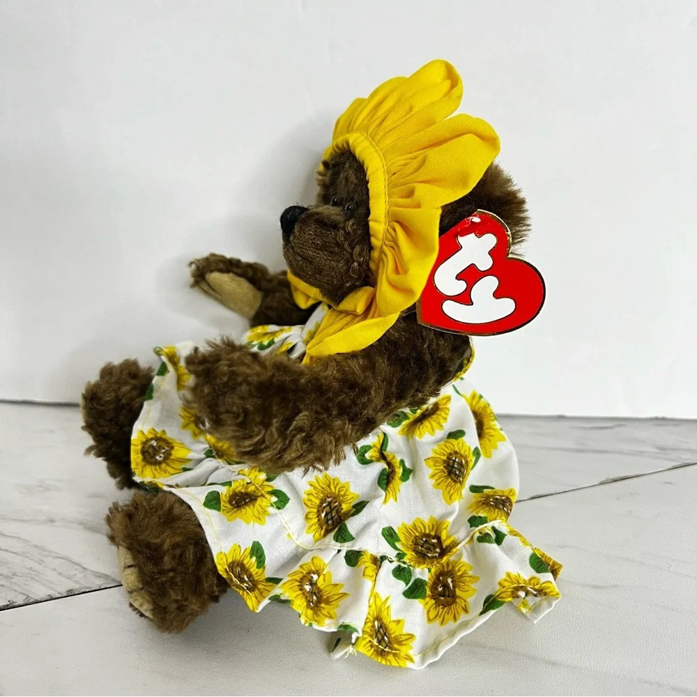 Ty Beanie Babies Susannah The Sunflower Bear Sz 9" "You Are My Sunshine!" 1,993 - Picture 5 of 14